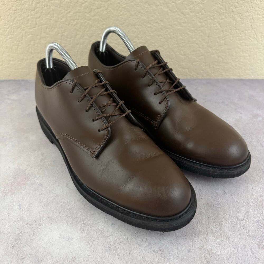CAPPS US Army Oxford Dress Shoes Brown Leather 90259-A Mens 10.5 D USA